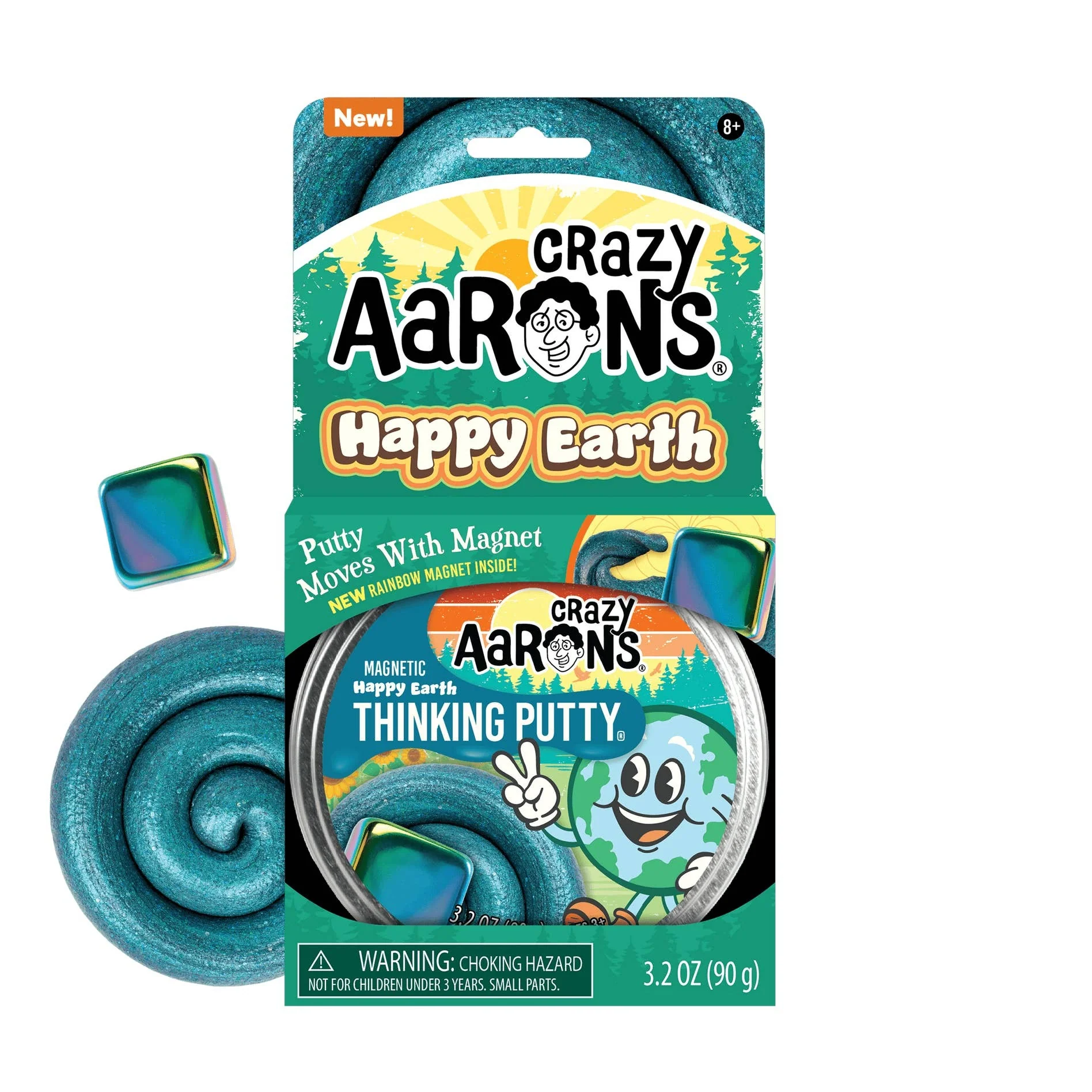 Happy Earth Magnetic Thinking Putty Tin
