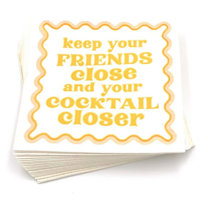 Keep Your Friends Close Napkins - Image 2