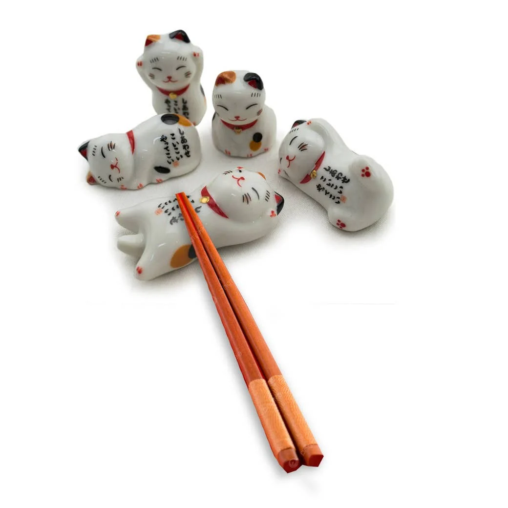 Lucky Cat Chopstick Holders - Image 2